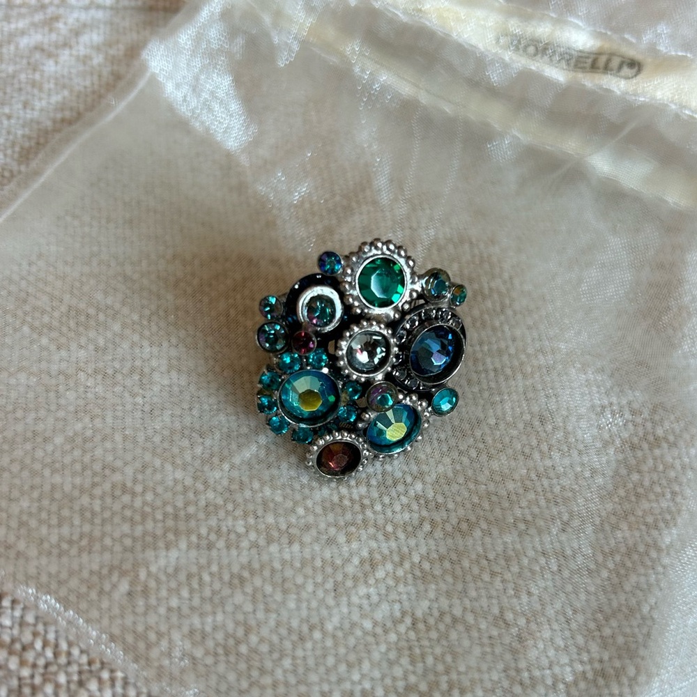 Sorrelli Blue Gemstone & Silver Ring - image 1